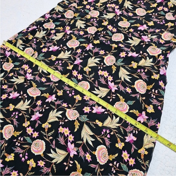 NWT LOFT Floral Ruffle Sleeve Midi Dress - Picture 13 of 13